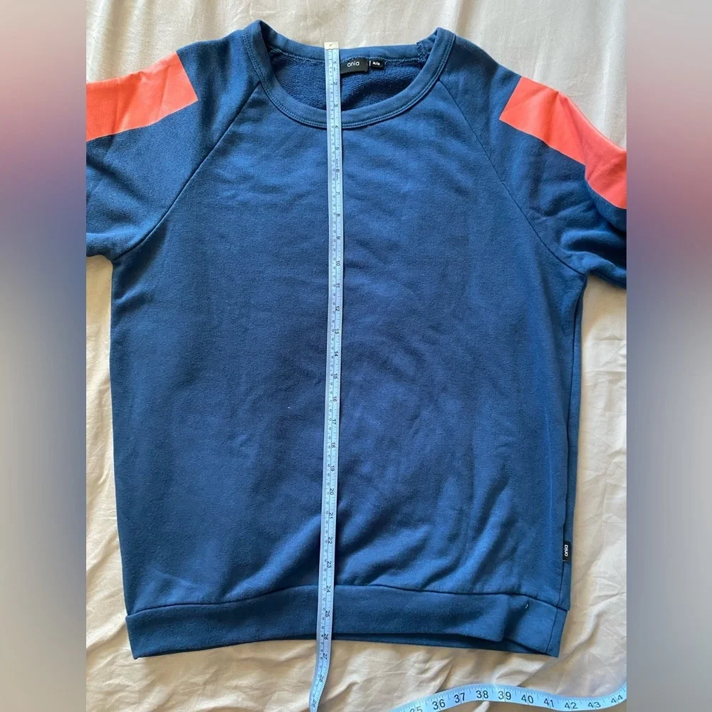 Onia Men's Blue and Orange Sweater size M - Picture 5 of 8